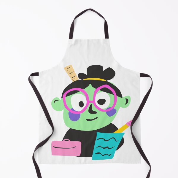 Item preview, Funny Green Teacher with Pink Glasses and Ruler designed and sold by KoDi91.