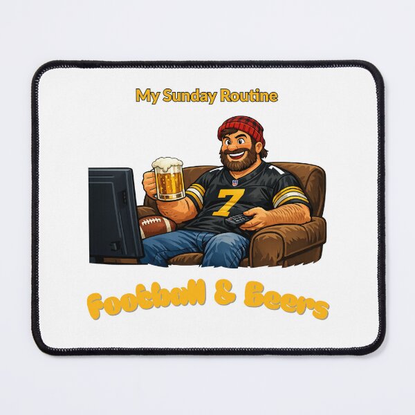 Item preview, Pittsburgh Steelers Sunday Routine Football and Beers Game Day designed and sold by ThatFootball12.