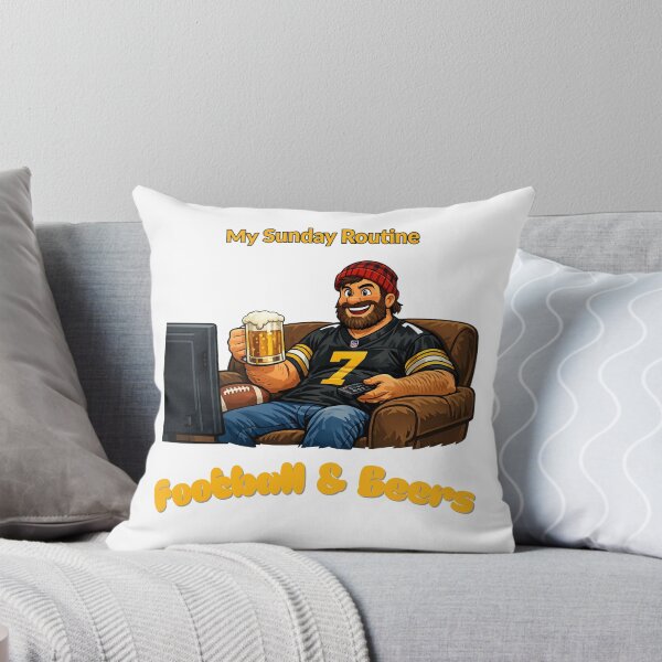 Item preview, Pittsburgh Steelers Sunday Routine Football and Beers Game Day designed and sold by ThatFootball12.