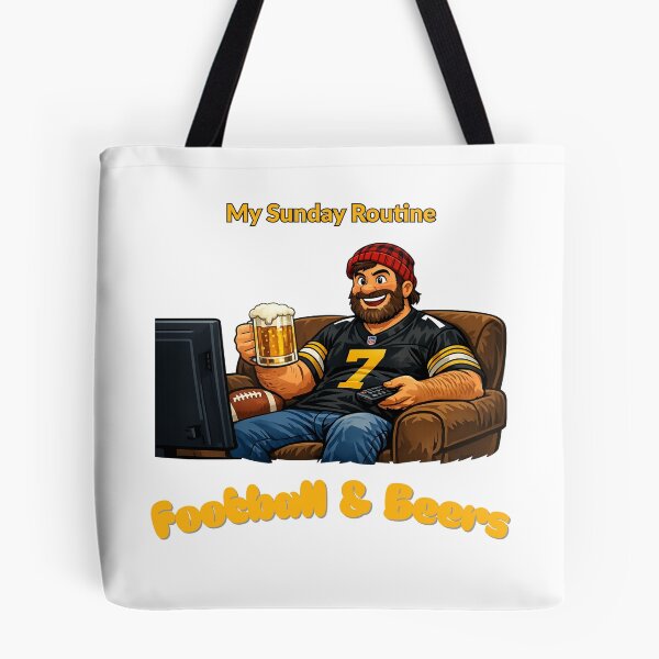 Item preview, Pittsburgh Steelers Sunday Routine Football and Beers Game Day designed and sold by ThatFootball12.