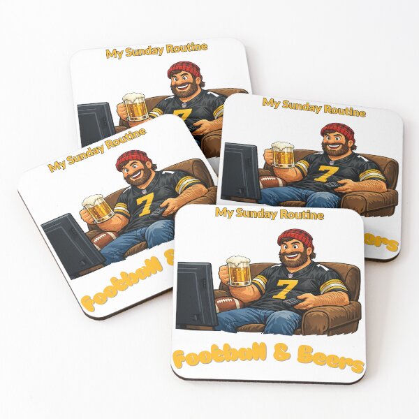 Item preview, Pittsburgh Steelers Sunday Routine Football and Beers Game Day designed and sold by ThatFootball12.