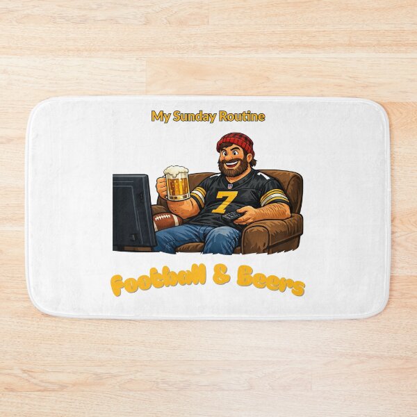 Item preview, Pittsburgh Steelers Sunday Routine Football and Beers Game Day designed and sold by ThatFootball12.