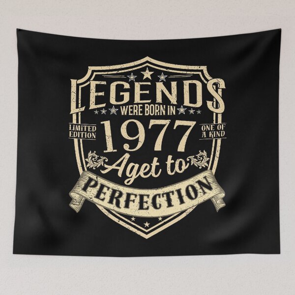 Item preview, Legends Were Born In 1977 Aged To Perfection Vintage Birthday Gift designed and sold by MixedVibes Co..