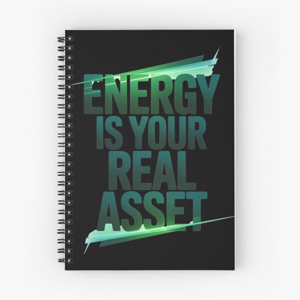 Item preview, Energy Is Your Real Asset Emerald Glow Quote designed and sold by DesigntshirtWB.