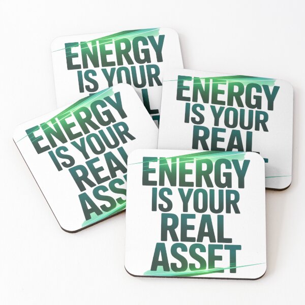 Item preview, Energy Is Your Real Asset Emerald Glow Quote designed and sold by DesigntshirtWB.