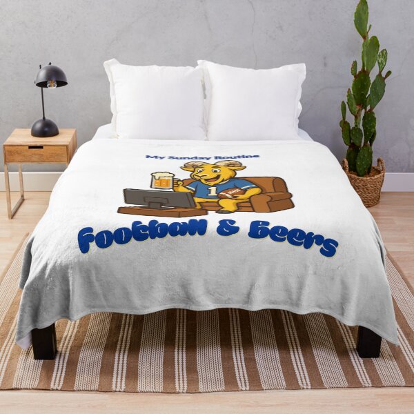 Item preview, Los Angeles Rams Sunday Routine Football and Beers Game Day T-Shirt designed and sold by ThatFootball12.