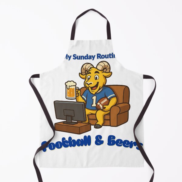 Item preview, Los Angeles Rams Sunday Routine Football and Beers Game Day T-Shirt designed and sold by ThatFootball12.