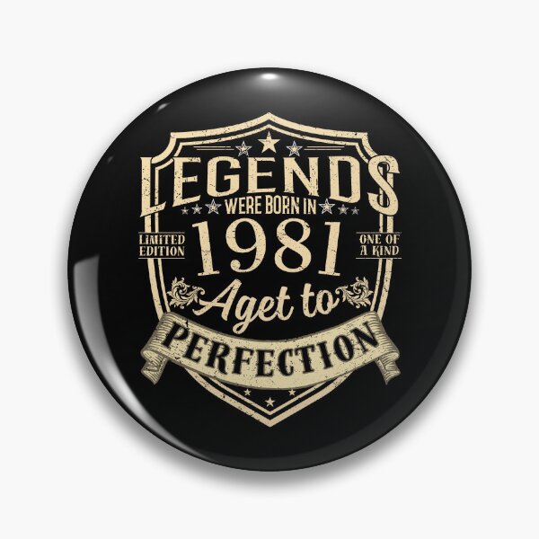 Item preview, Legends Were Born In 1981 Aged To Perfection Vintage Birthday Gift designed and sold by MixedVibes Co..