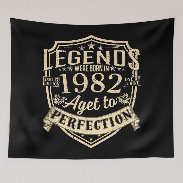 Item preview, Legends Were Born In 1982 Aged To Perfection Vintage Birthday Gift designed and sold by MixedVibes Co..