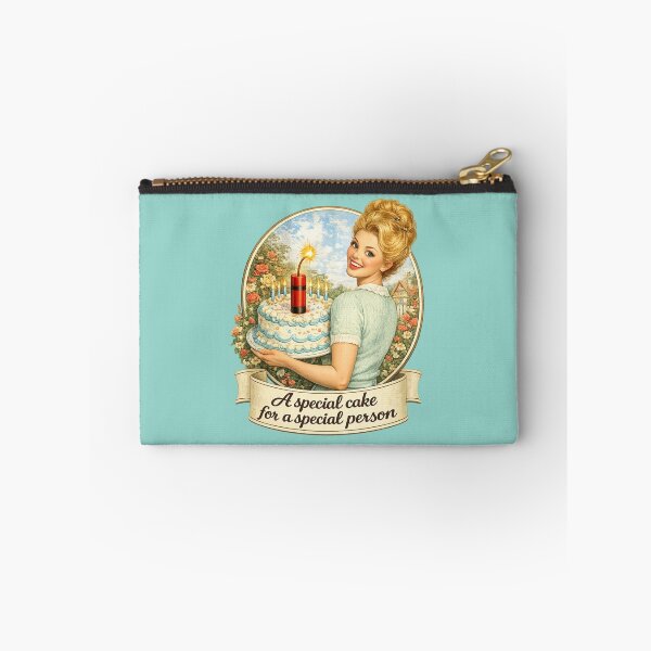 Item preview, Vintage lady carrying a birthday cake. designed and sold by BigfeetLittlepaws.