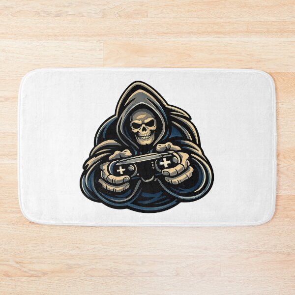 Item preview, Grim Reaper Gamer Sticker – Skeleton Gaming Controller Esports Skull Gaming Logo designed and sold by animyrox.