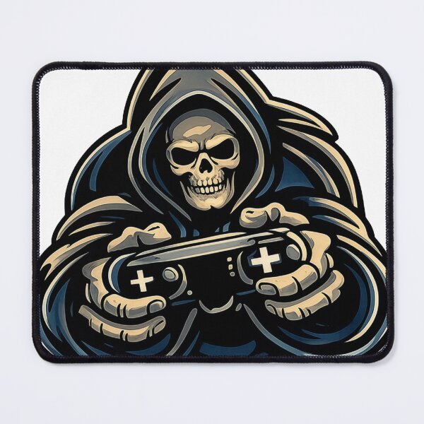 Item preview, Grim Reaper Gamer Sticker – Skeleton Gaming Controller Esports Skull Gaming Logo designed and sold by animyrox.