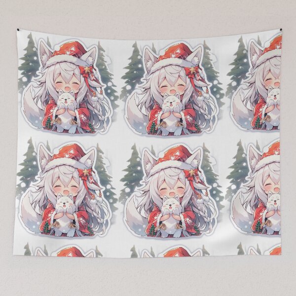 Artikelvorschau, Weihnachtsfuchsmädchen entworfen und verkauft von Solace Sparkles.