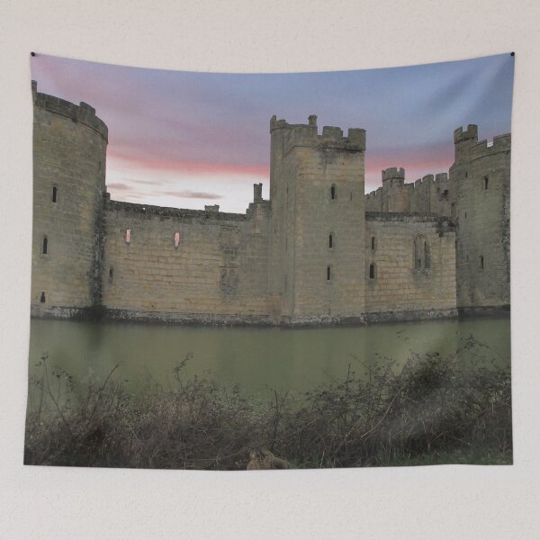Item preview, Bodium Castle with Pink Sky designed and sold by Katy Fryd.