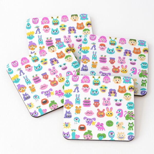 Item preview, Funny Colorful Monster Pattern and Quirky Characters designed and sold by KoDi91.
