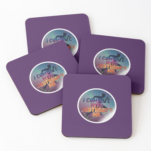 Item preview, I Compete With Yesterday's Me Personal Growth Sticker designed and sold by Scro-Ciob-Shop.
