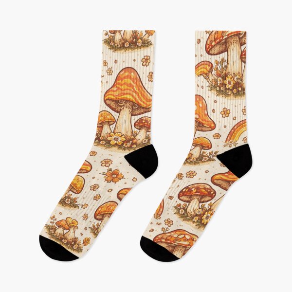 Item preview, Groovy Retro Mushroom Pattern – Psychedelic 70s Cottagecore Design designed and sold by Creativveworrld03.