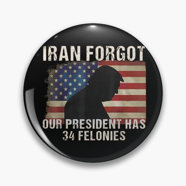 Item preview, Iran Forgot Our President Has 34 Felonies Vintage US Flag  designed and sold by Alluka Brand.