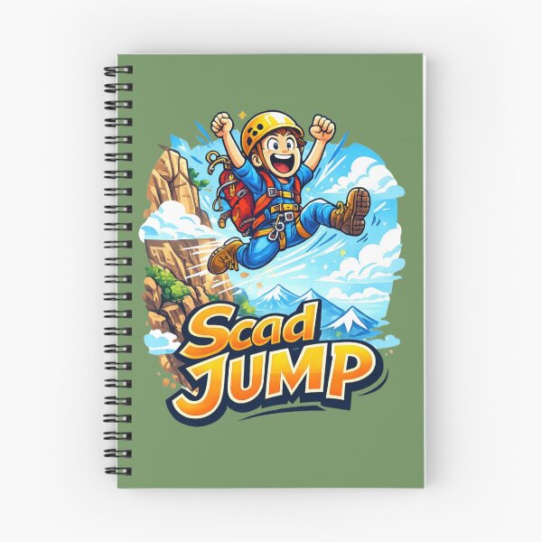 Item preview, Scad Jump Adventure Cartoon designed and sold by WhimsicalGrid .