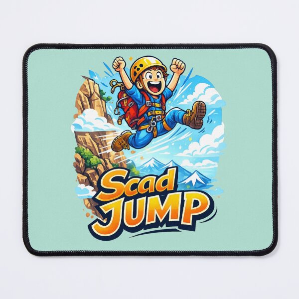 Item preview, Scad Jump Adventure Cartoon designed and sold by WhimsicalGrid .