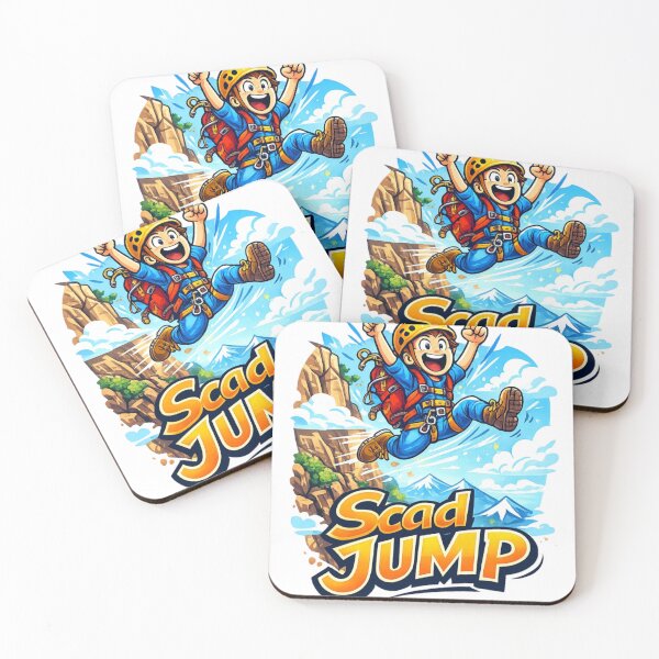 Item preview, Scad Jump Adventure Cartoon designed and sold by WhimsicalGrid .