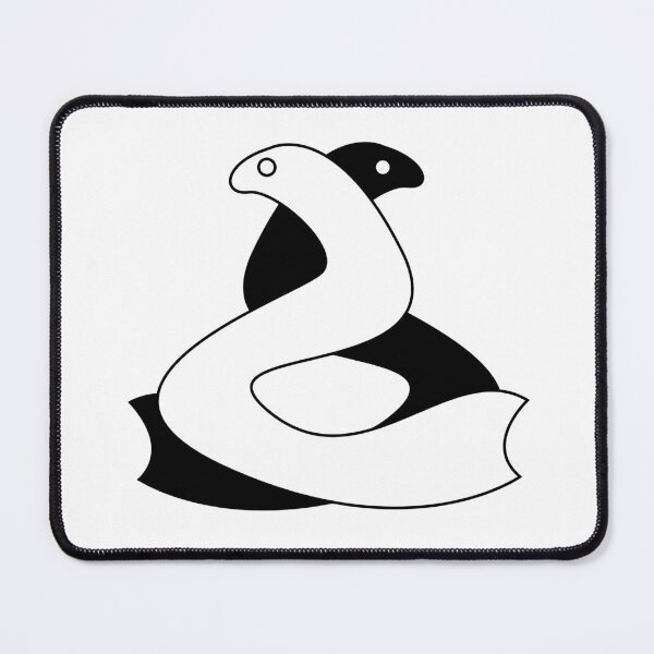 Item preview, Minimal Yin Yang Snake – Abstract Balance Serpent Line Art Design designed and sold by Ahmed-Fezo.