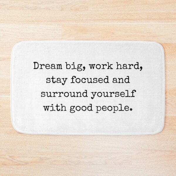 Item preview, Dream Big, Work Hard, Stay Focused – Motivational Quote Design designed and sold by BoldTalk.