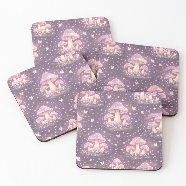 Item preview, Fairycore Mushroom Garden Pattern – Magical Forest Fantasy Design designed and sold by Creativveworrld03.