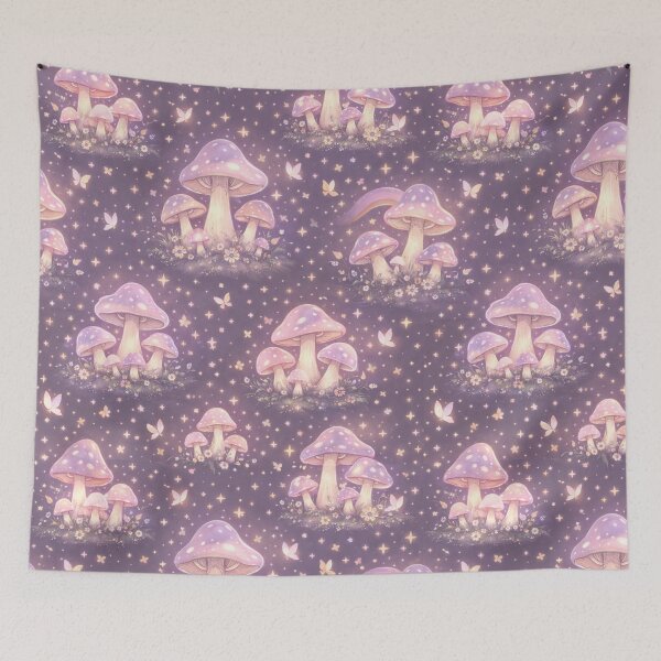 Item preview, Fairycore Mushroom Garden Pattern – Magical Forest Fantasy Design designed and sold by Creativeeworld777.