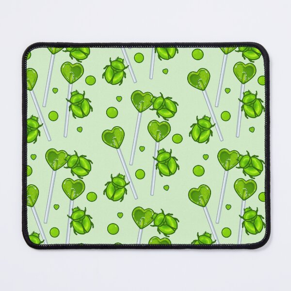 Item preview, Green June Beetles With Candy Lollipops designed and sold by Aloe and Monstera.