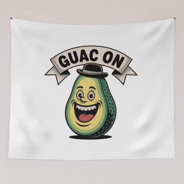 Item preview, Funny Smiling Avocado Toast Character Design designed and sold by The Curated Palett.