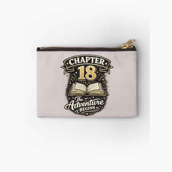Item preview, 18th Birthday motif "Chapter 18 The Aventure begins" , birthday gift, unisex designed and sold by Adrikul.
