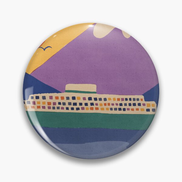 Item preview, seattle ferry designed and sold by KitschByKate.