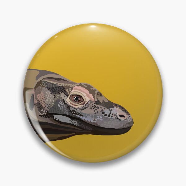 Item preview, K is for Komodo Dragon,Komodo Dragon Design – Bold Reptile Art for Lizard Fans designed and sold by PrettylittlepastelUk.