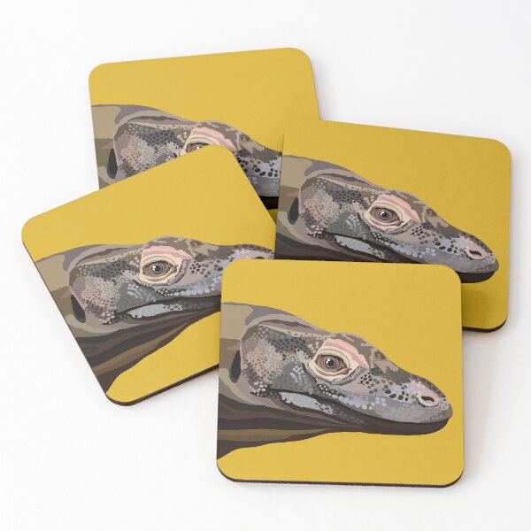 Item preview, K is for Komodo Dragon,Komodo Dragon Design – Bold Reptile Art for Lizard Fans designed and sold by PrettylittlepastelUk.
