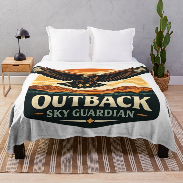 Item preview, Outback Sky Guardian – Wedgetail Eagle Australia Wildlife Badge designed and sold by PawPrintCustom.