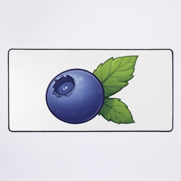 Item preview, Blueberry Illustration with Leaves | Fresh Berry Fruit Graphic | Blueberry Art Design designed and sold by Karolina’s Cozy Creations.