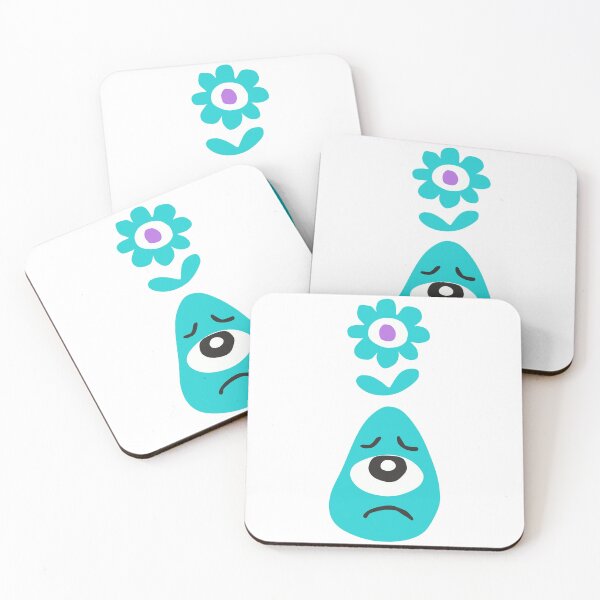 Item preview, Unhappy Teal Blue Monster with Flower Head designed and sold by KoDi91.