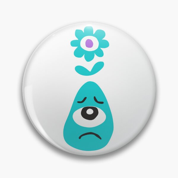 Item preview, Unhappy Teal Blue Monster with Flower Head designed and sold by KoDi91.