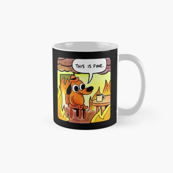 Item preview, This Is Fine Funny T-shirt designed and sold by Pishpunta.
