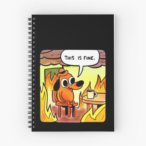 Item preview, This Is Fine Funny T-shirt designed and sold by Pishpunta.