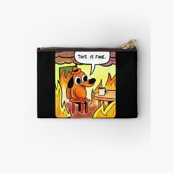 Item preview, This Is Fine Funny T-shirt designed and sold by Pishpunta.