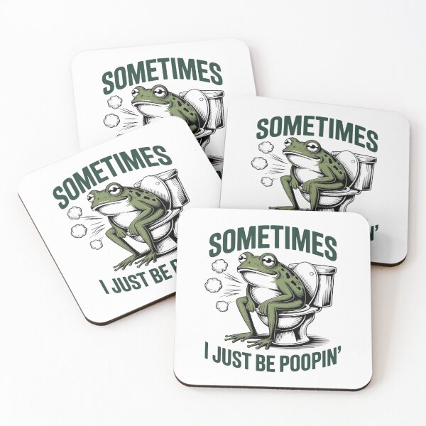 Item preview, Sometimes I Just Be Poopin' Frog designed and sold by KaphzeShop.