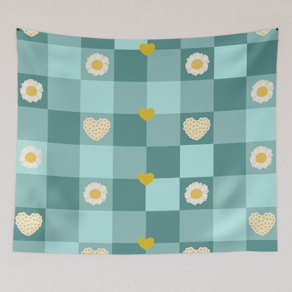 Item preview, Daisy and heart pattern designed and sold by MKathe_art.