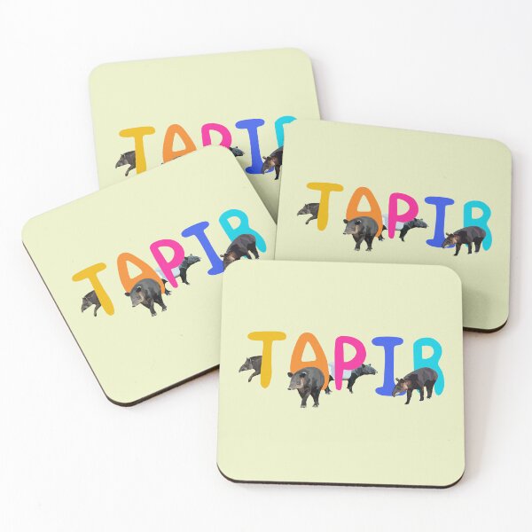 Item preview, T is for Tapir, Tapir – Unique Tropical Forest Mammal Illustration designed and sold by PrettylittlepastelUk.