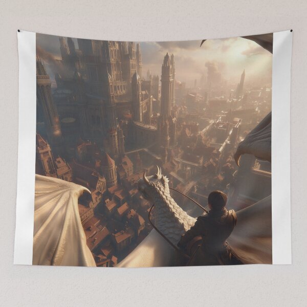 Item preview, Flight to the Citadel of Ashen Skies designed and sold by oanaunciuleanu.