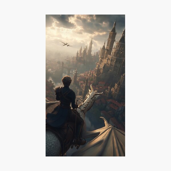 Item preview, Flight to the Citadel of Ashen Skies designed and sold by oanaunciuleanu.