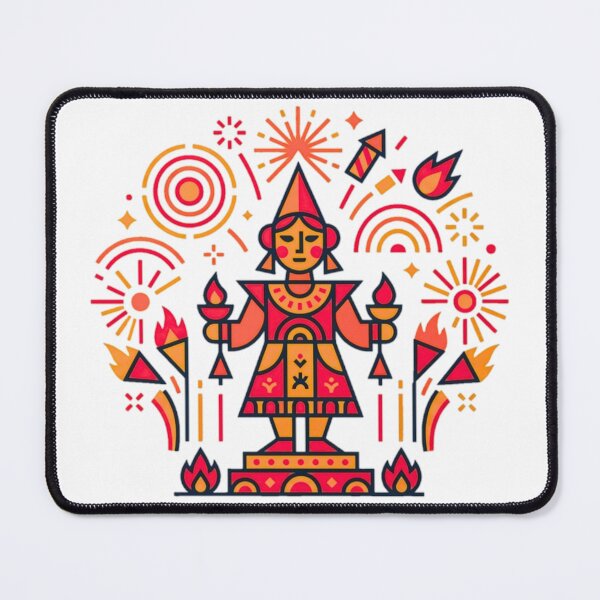 Item preview, Las Fallas Valencia Fire Festival Folk Art Design designed and sold by YounexxART.