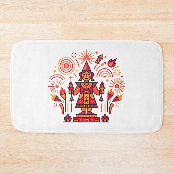 Item preview, Las Fallas Valencia Fire Festival Folk Art Design designed and sold by YounexxART.