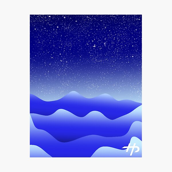 Item preview, Blue Hour Waves designed and sold by HollysPalette.